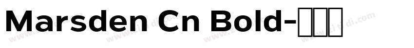 Marsden Cn Bold字体转换